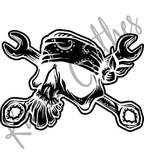 Camiseta Calavera Mecánico - Imagen 2