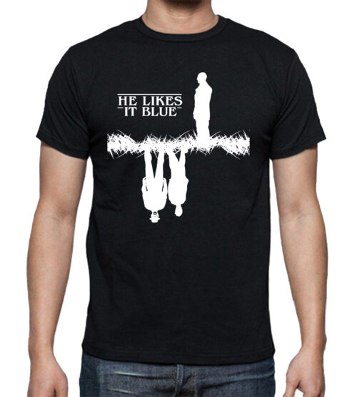 Camiseta He Likes It Blue