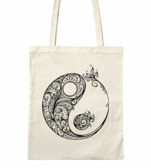 Bolsa de tela Yin y Yang