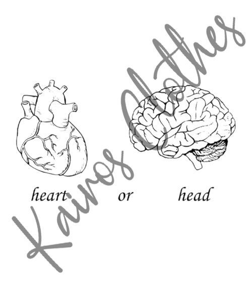 Bolsa de tela Heart or head - Imagen 2