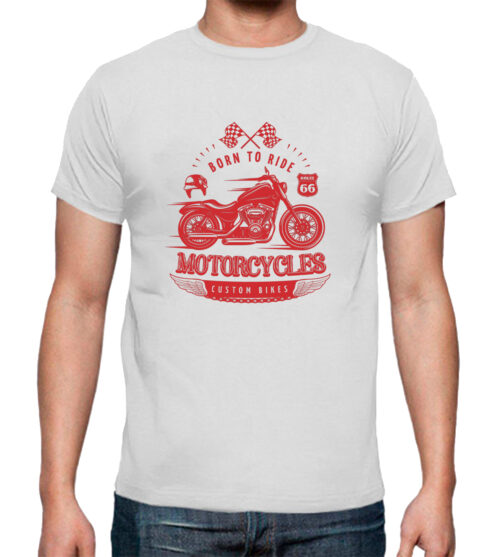 Camiseta Moto Custom Born to Ride