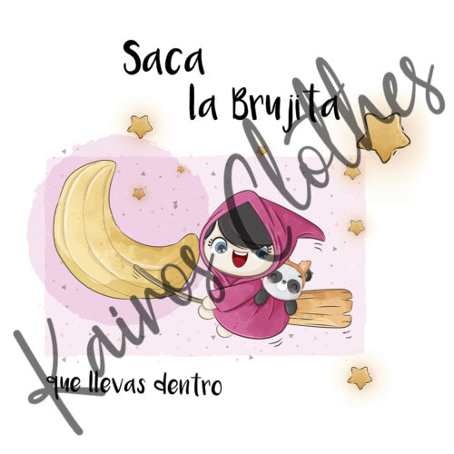 Sudadera Saca la Brujita que llevas dentro - Volando a la Luna - Imagen 2