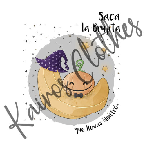 Camiseta Saca la Brujita que llevas dentro - Calabaza - Imagen 2